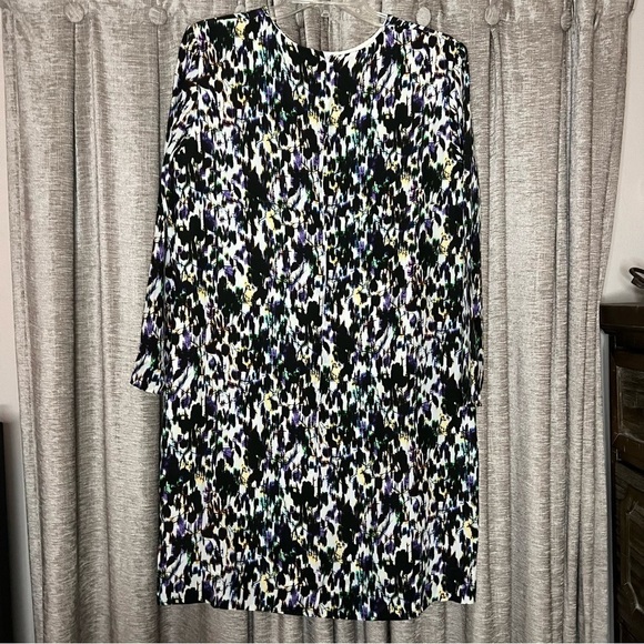 ERDEM Emma Wiggle Abstract Print Silk Mini Shift Dresss - Picture 7 of 16